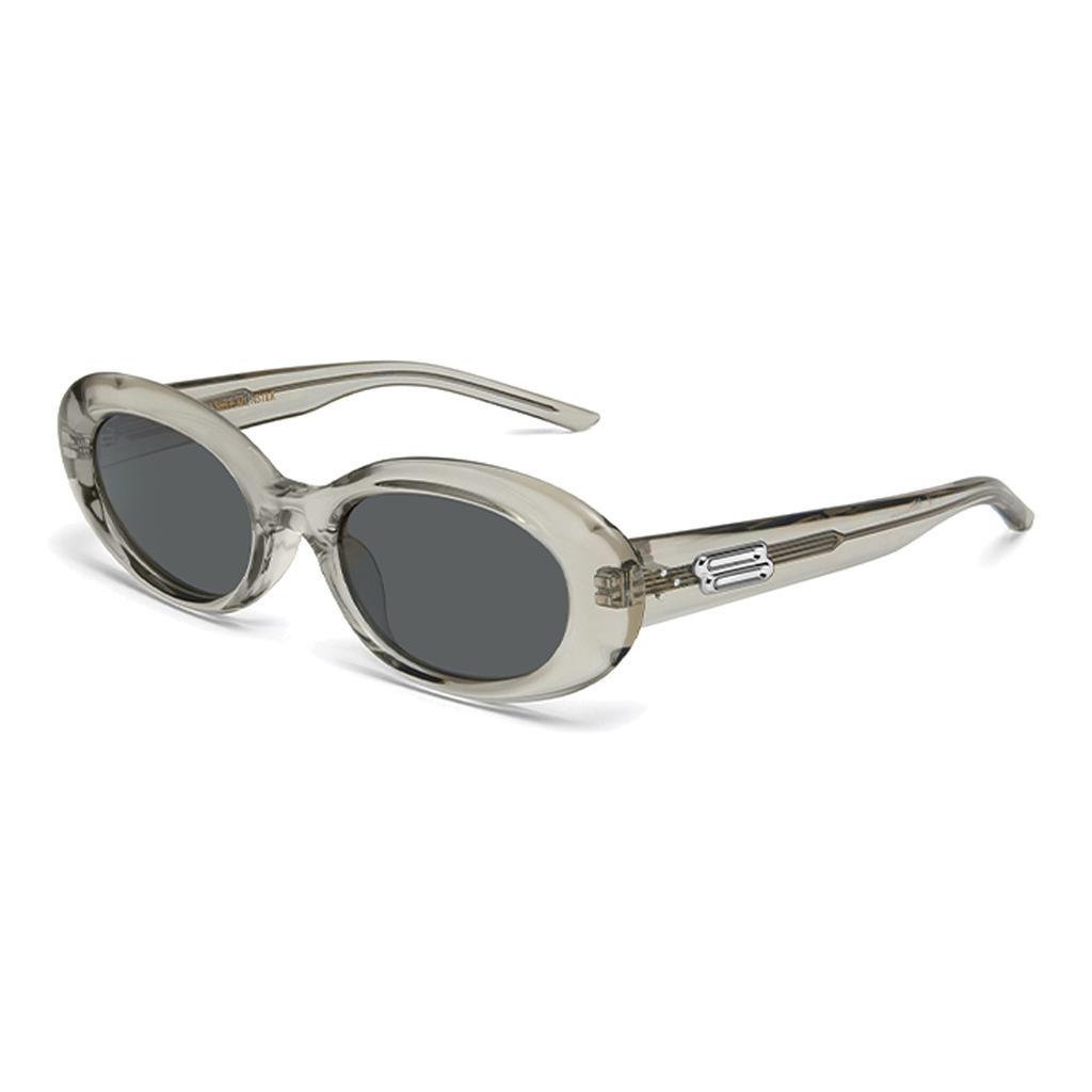 Gentle Monster Solid Color Design Oval Sunglasses Unisex sunglasses Gray MOLTA-BRC11