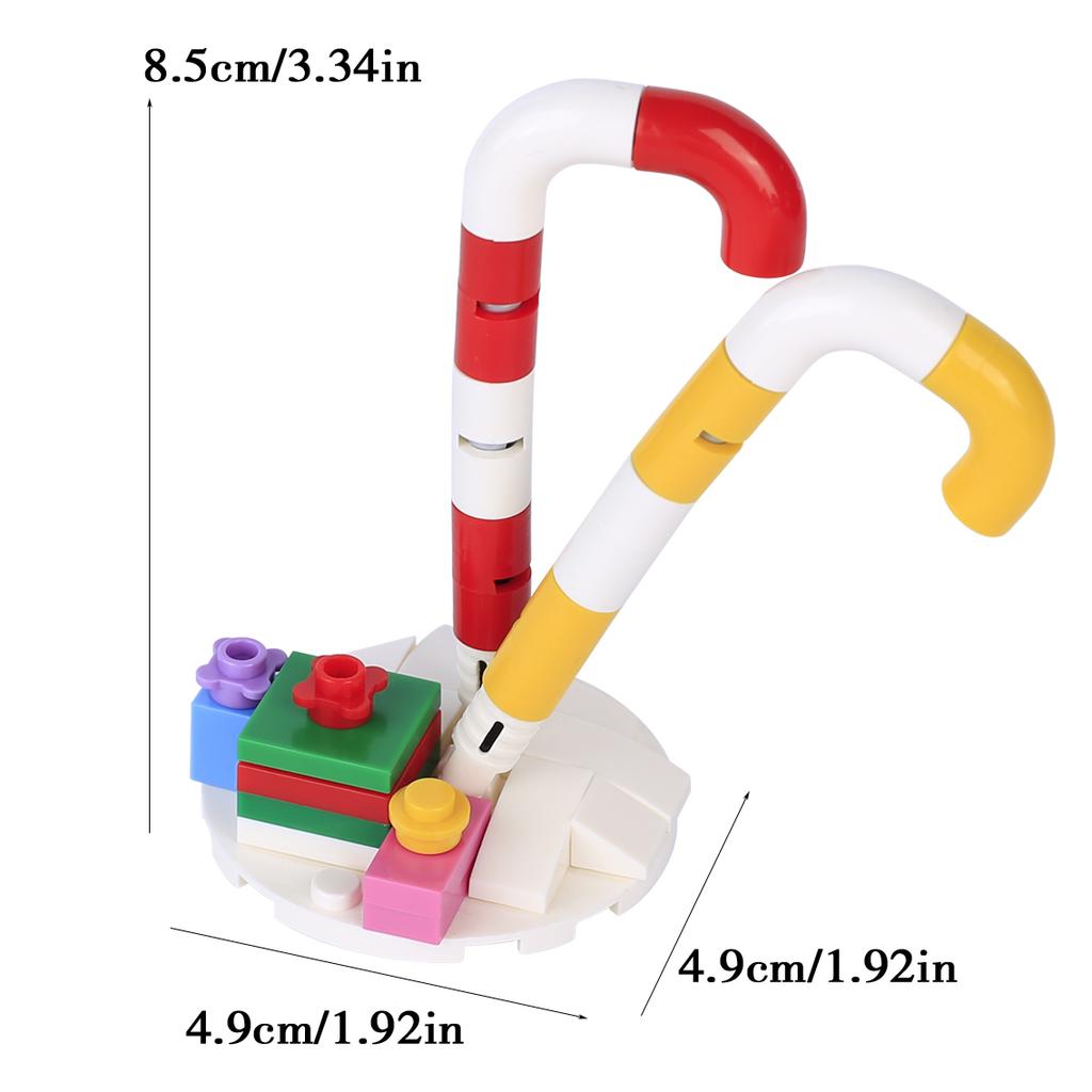 MOC Christmas Village House Building Blocks Sleigh Reindeer Tree Present Car Wreath Fireplace Gingerbread Man Bricks Toys Gift