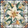 5D Diy Diamond Painting Colorful Mandala White Lily Flower Cross Stitch Full Square Round Picture Mosaic Rhinestones Embroidery
