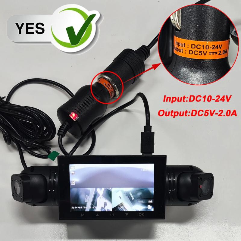 Car DVR 4 Camera Video Recorder Black Box 360 Dash Cam Front Left Right Rear View Camera Night Vision Loop Recording Car Assecories