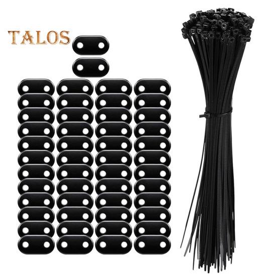 

Кнопки для защитного экрана с хомутами Комплект для крепления защитного экрана для ограждения Всепогодный защитный экран Монтажные аксессуары для ограждения балкона Сад 50pcs