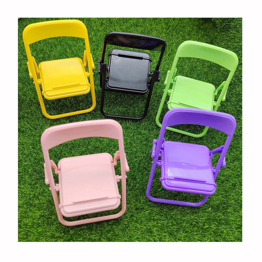 100Pc Mini Chair Dollhouse Miniature Plastic Armchair Folding Chair Simulation Furniture for Doll House Decor Kids Toys