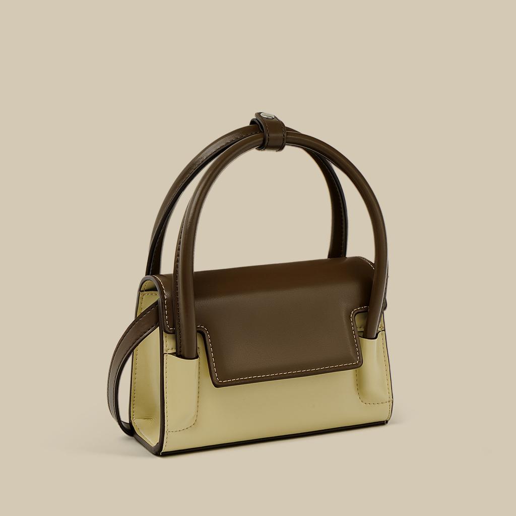 Niche Design Small Square Bag Versatile Fashion Flip Contrasting Color Messenger Single Shoulder Messenger Bag
