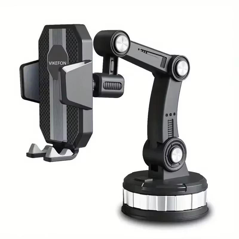 VIKEFON Car Phone Holder Stand Universal Dashboard Car Clip Mount GPS Bracket Sucker Mobile Phone Support In Car For All Phones