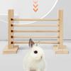 Hamster Obstacle Hurdle Obstacle Rabbit Toy Wood Jump Bar for Hamster for Guinea Pigs, Gerbils Molar Toy Hurdle