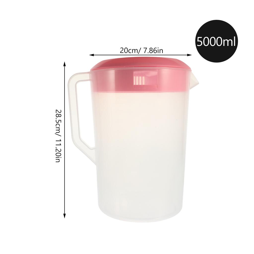 Measuring Cold Water Kettle Plastic Juice Pitcher Heat Resistant Lid Large Capacity Beverage Pot 2500Ml Iced Tea Coffee