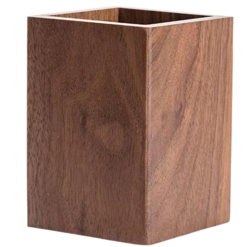 ARESACHI Wooden Pen Pen Desktop Stationery Pencil Stylish Cutlery Makeup Brush Holder Holder, Stand, Storage, Storage, Holder, Stand,