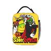 Sunny And Melon Split Face Stripe Background Lunch Bag School Portable Tote Food Bags For Girls Oxford Graphic Design Cooler Bag