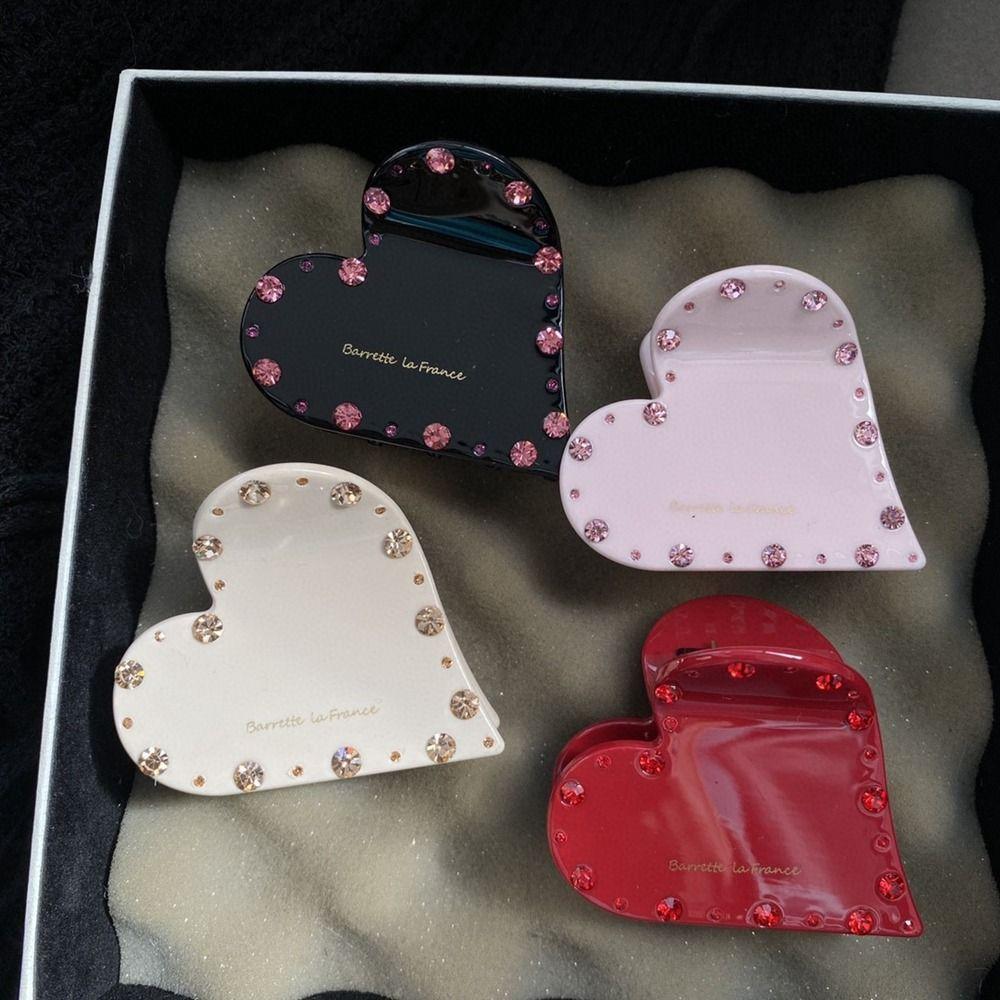 Shape Heart Female Hair Accessories Love Hair Claw Korean Style Grab Clip  Hair Clip