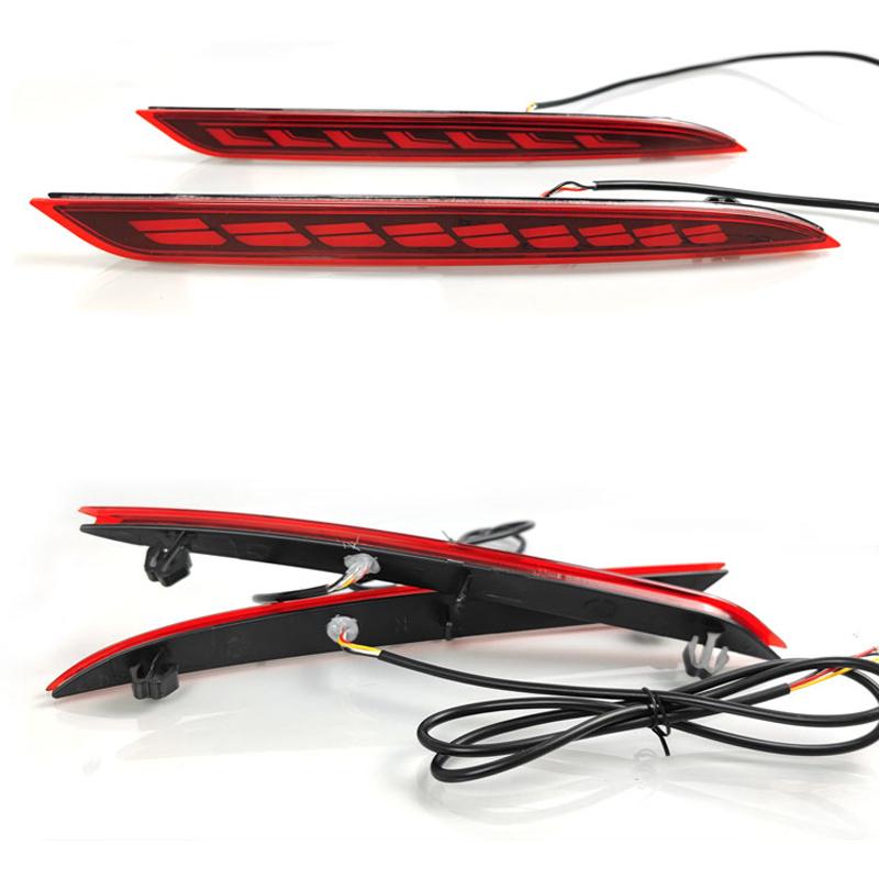 DinCh LED Rear Foglight For Geely EX2 Rear Bumper Foglight Foglamp Fog Light Fog Lamp Brake Lights
