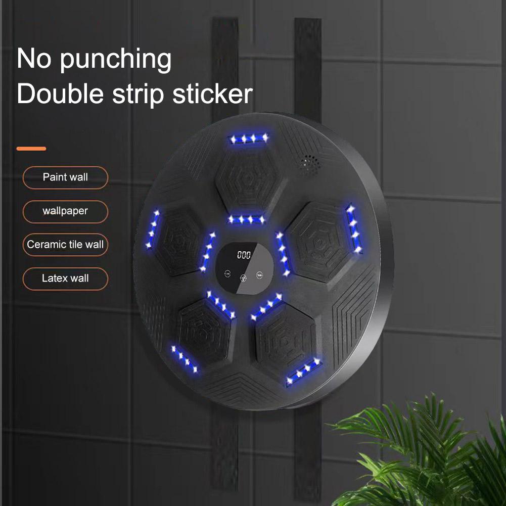 Intelligent Music Boxing Machine LED Electronic Response Boxing Machine Target Home Wall Hanging Sandbag Trainer for Kid Adult