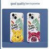 Zitai Graffiti Winnie the Pooh Liquid Silicone iPhone Case