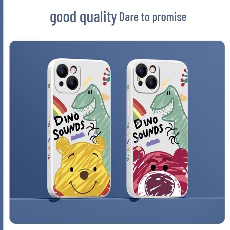 Zitai Graffiti Winnie the Pooh Liquid Silicone iPhone Case
