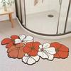 Cherry Blossom Bathroom Rug Super Absorbent Bath Mat Non-slip Entrance Diatomite Mat Doormat Toilet Carpet Bathroom Accessories