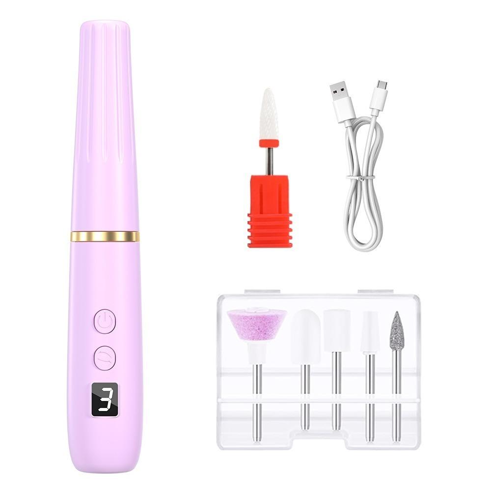 Low Noise Electric Nail Drill Machine Multiple Gears Nail Polishing Tool  Gel Nails