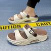 Men's Trendy EVA Cross-Strap Sandals – Thick Sole for Outdoor Sports & Beach