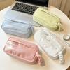 Portable Pen Bag Large Capacity Stationery Bag Kawaii Pencil Case  Students