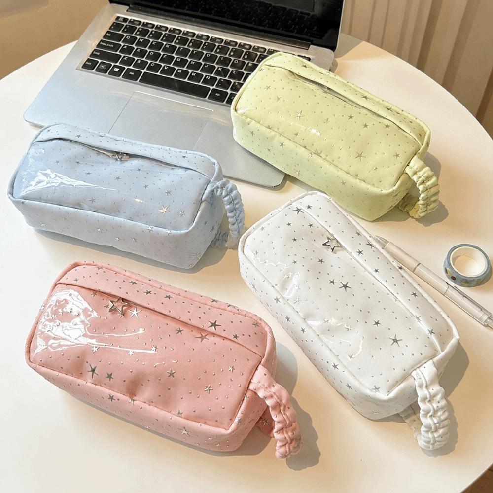 Portable Pen Bag Large Capacity Stationery Bag Kawaii Pencil Case  Students