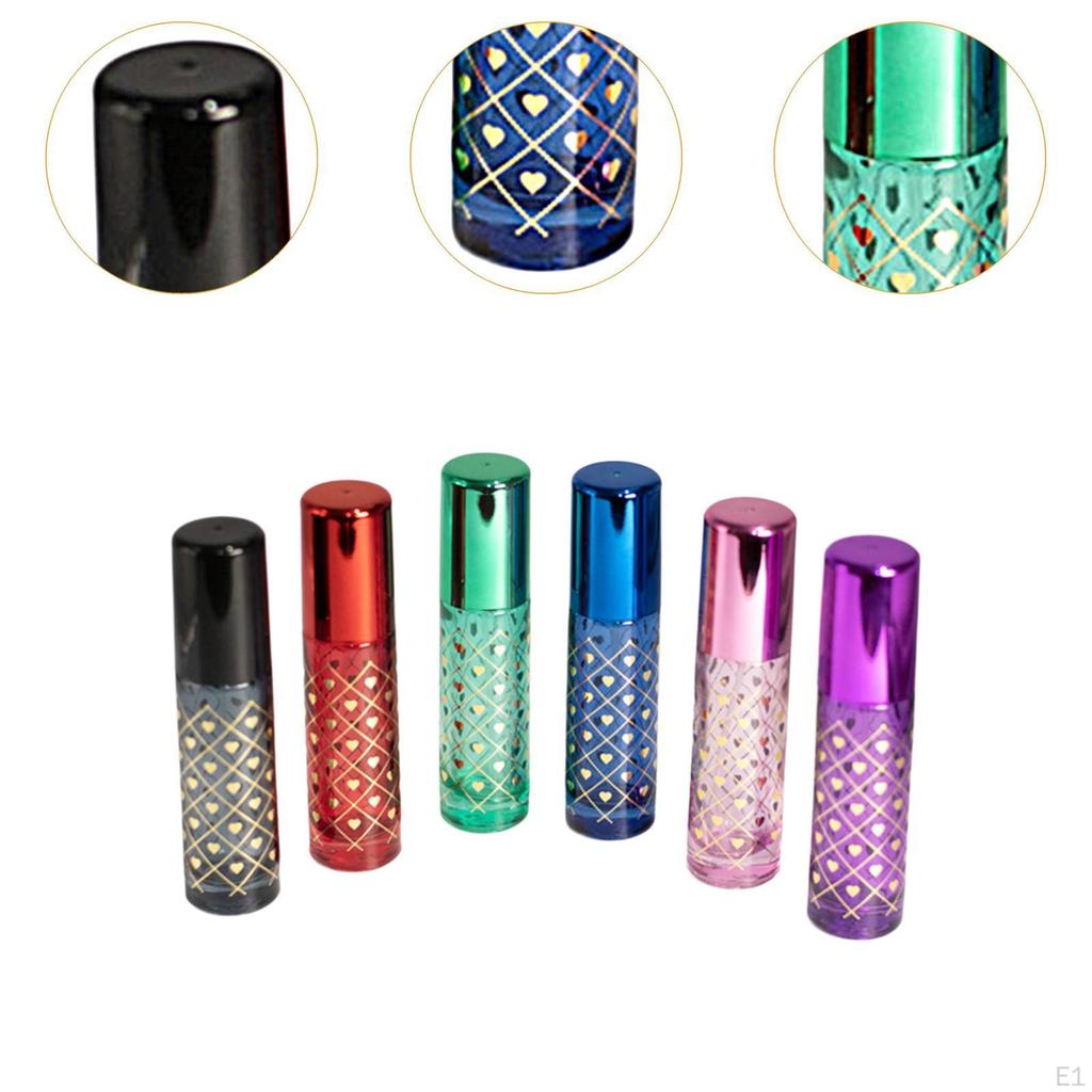 6x Perfume Travel Refillable Bottles Mini Spray Bottle Pocket Size Empty Small Sample Container for