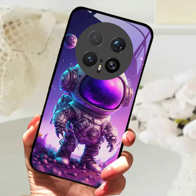 Case For Honor Magic 8 8Pro Luxury Fashion Tempered Glass Phone Back Cover For Honor Magic8 Funda Camera Protection Casing Funda
