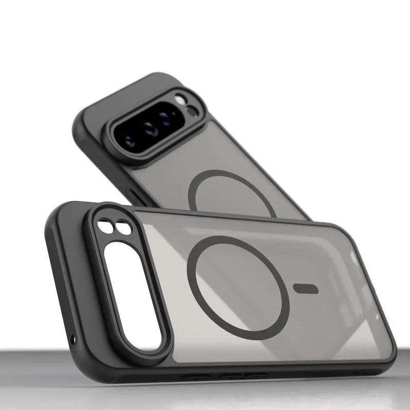 Trendy Translucent Frosted For Mag-safe Case For Google Pixel 10 9 Pro XL Shockproof Magnetic Wireless Charge Protector Cover