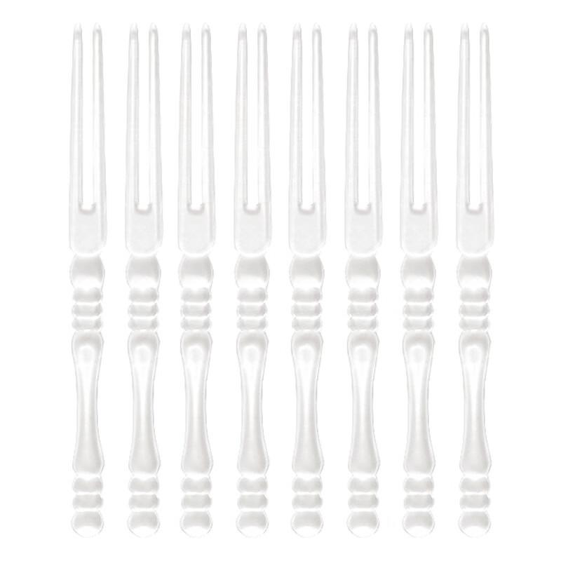 Disposable Transparent Plastic Fruit Forks