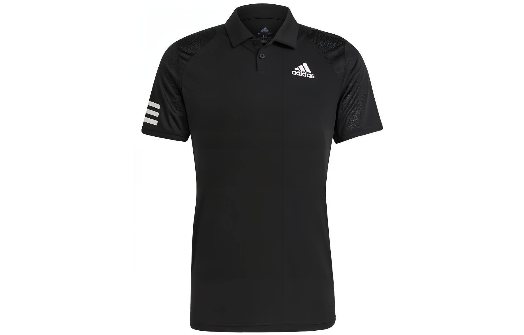 Adidas Polo Shirts Men s Black Polo Collar Moderate Straight Fit GL5421 M