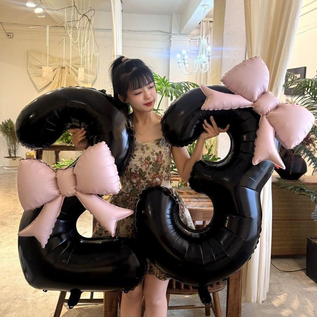 First Birthday Number Balloons & Décor Set for Boys & Girls