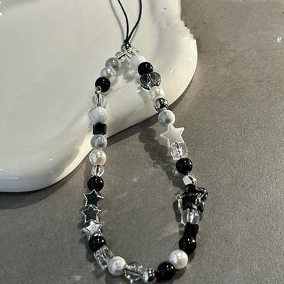 Catena per Telefono con Perle Stellari e Perline Cordino da Appendere Ciondoli per Telefono Laccetto per Telefono Estivo Fatto a Mano Laccetto per Cellulare Gioiello Regalo