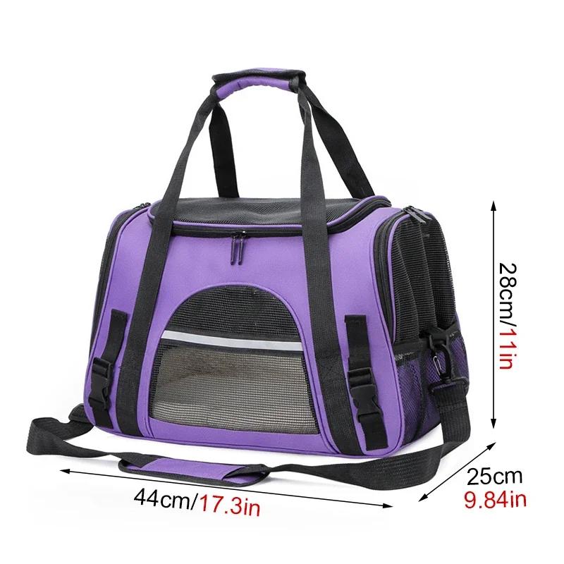 Borsa Trasportino Portatile per Cani e Gatti Animali Domestici Cuccioli Borse da Viaggio Rete Traspirante Pieghevole Borsa a Mano per Gatti Cani Borsa da Viaggio per Animali Domestici Borsa da Trasporto
