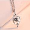 Pendant Necklace Clavicle Chain Pendant Female Japan and Korea Birthday Simple Diamond-set Love Girlfriend Gift Jewelry