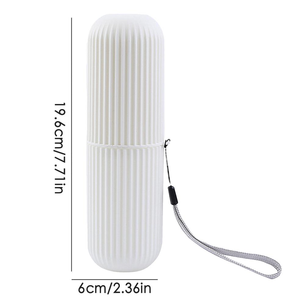 

Дорожный футляр для зубных щеток Дорожные контейнеры для зубных щеток Дорожный держатель для зубных щеток Для путешествий Ванная комната Бизнес Кемпинг Школа белый