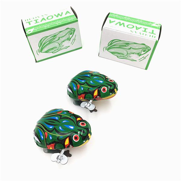 Creative Children Toys Retro Clockwork Toy Classic Iron Clockwork Frog