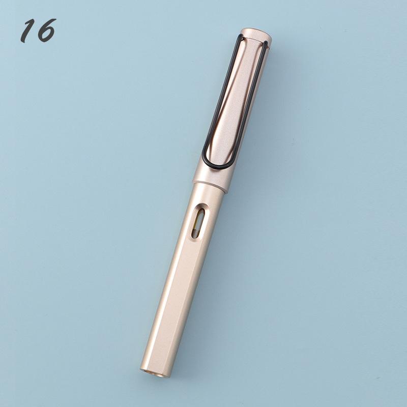 25 Farben Aluminiumlegierung Füllfederhalter Business Office Klassischer Tintenstift 0,38/0,5 mm