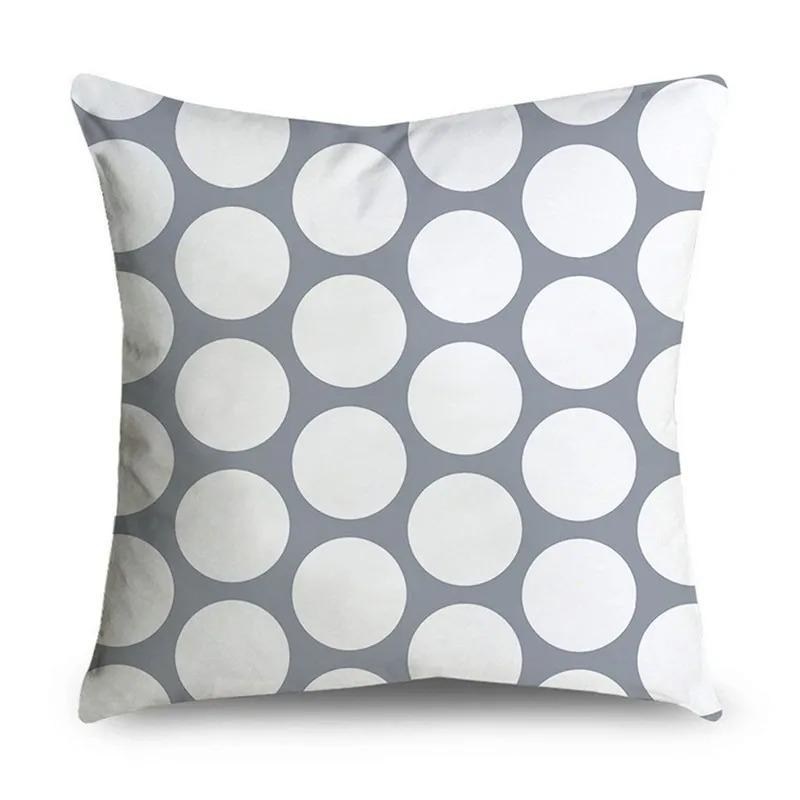 Simple Grey Pattern Decorative Pillowcase Bedding Home Decor Cushion Pillowcase