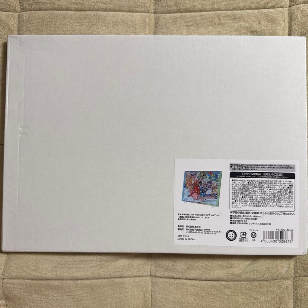 Used One Piece Acrylic Art with Foil 28th Anniversary Commemoration Ver.
