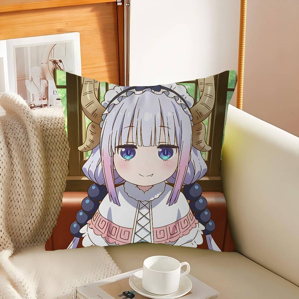 K-Kanna Kamui Cartoon Pillow Gift Home Office Decoration Pillow Bedroom Sofa Car Cushion CoverPillow Case