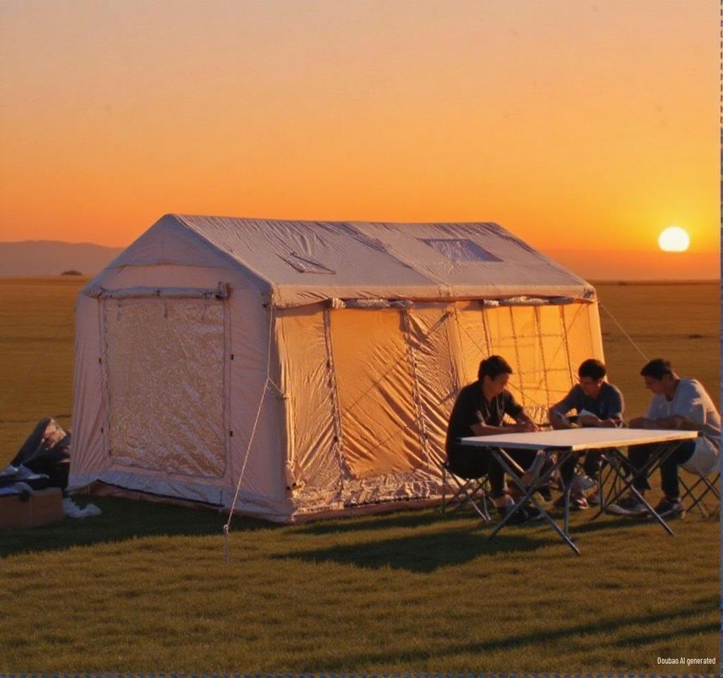 Portable Fully Automatic Rainproof Inflatable Camping Tent