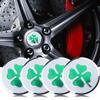 AAKM8 4PCS Universal 56MM Four Leaf Clover Car Wheel Center Hub Caps Emblem For BMW Honda NISSAN SUBARU KIA VW
