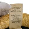 Used 9539 Woven Straw Hat 434760 K0M00 9666 7919 Sherry Green Red Straw Medium 22.4" Unused Web Stripe Natural Women's