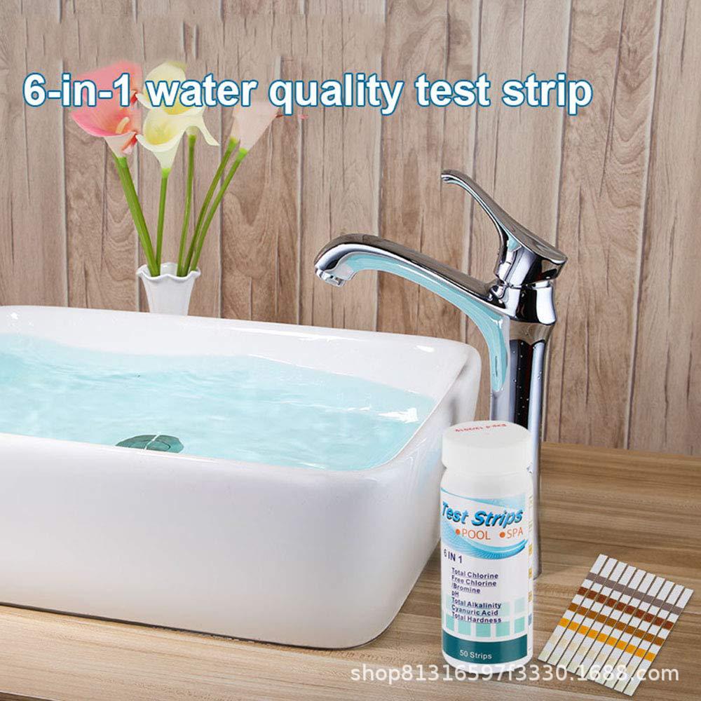 6-in-1 Pool and Water Test Strips for pH and Free Chlorine Measurement