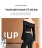 Women's High Waist Black Micro Flare Pants - Slimming Drape, Small Sizes, Bell Bottom Style for Spring/Autumn.