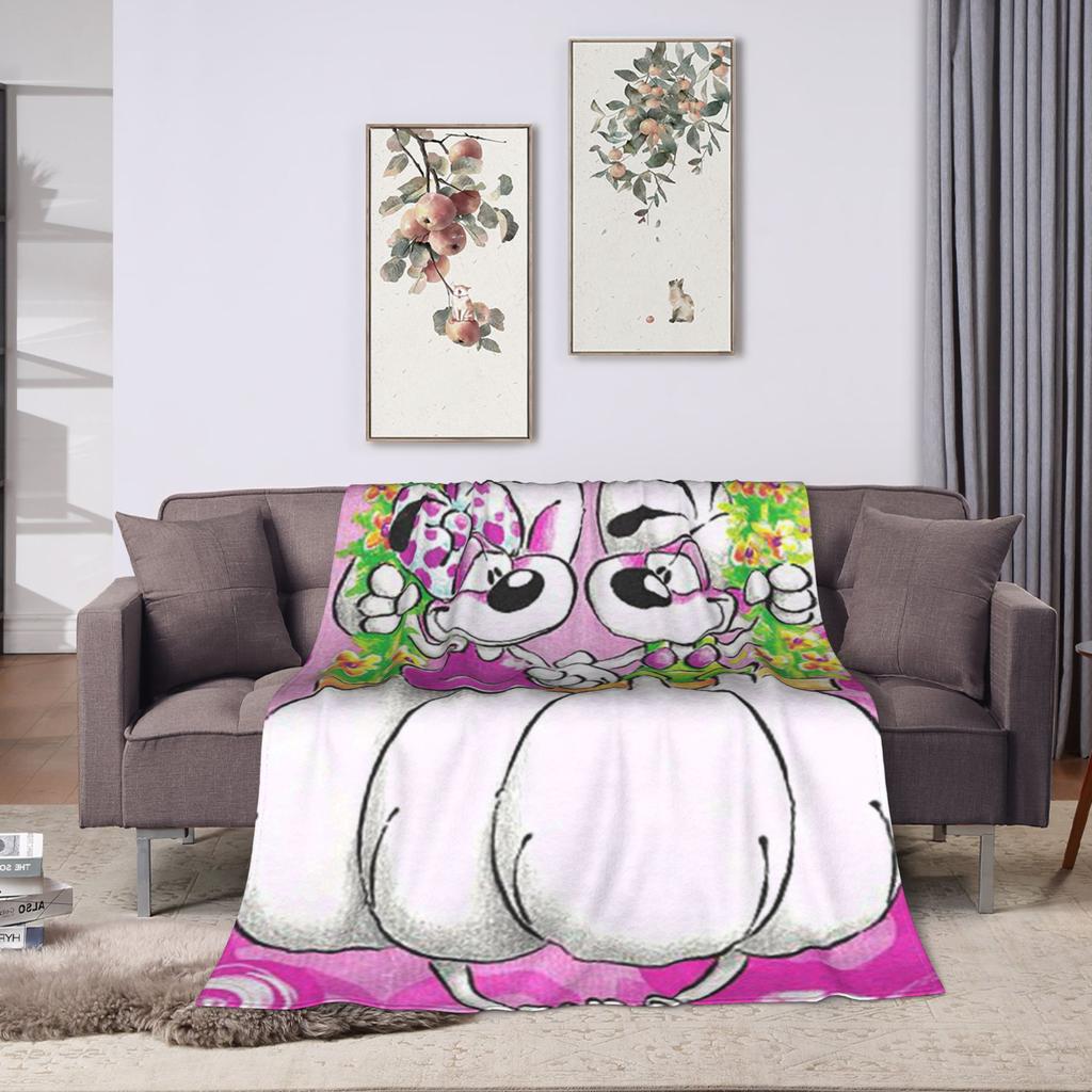 Cartoon Diddl Diddlina Plush Blanket Kids Flannel Throw Blanket For Living Room Warm Soft Custom Quality Bedspread Gift