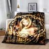 Buffy Flannel Blanket Soft Warm All-Season Throw, Design for Camping, Car Travel, Hiking Sofa, Bed, Office Perfect Gift for Parties