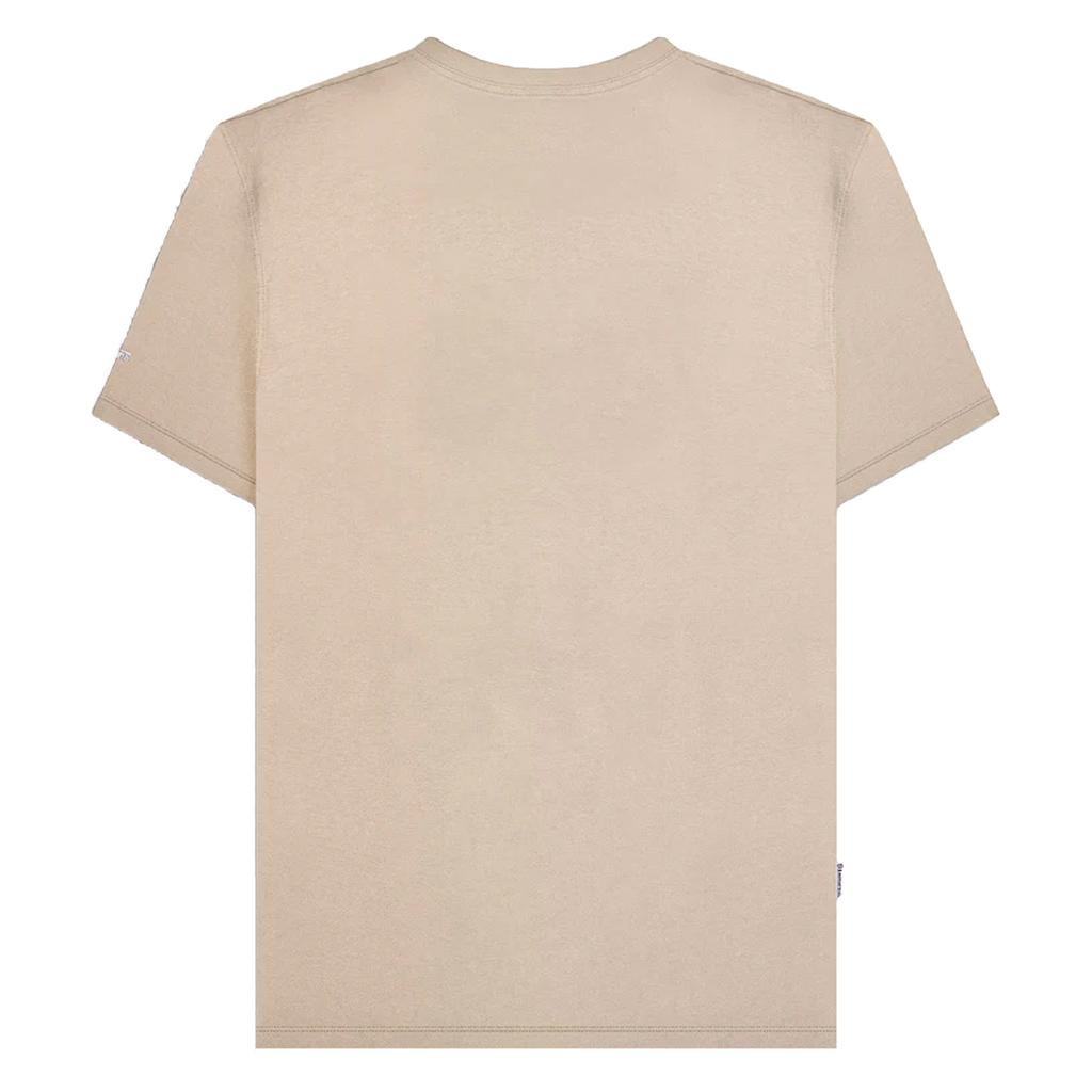 LAMBRETTA Męski T-shirt w paski na piersi