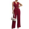 2026 Women's Spring New, Amazon Cross-border Europe and America, Fashion Casual Sleeveless Vest Straight Pants Set