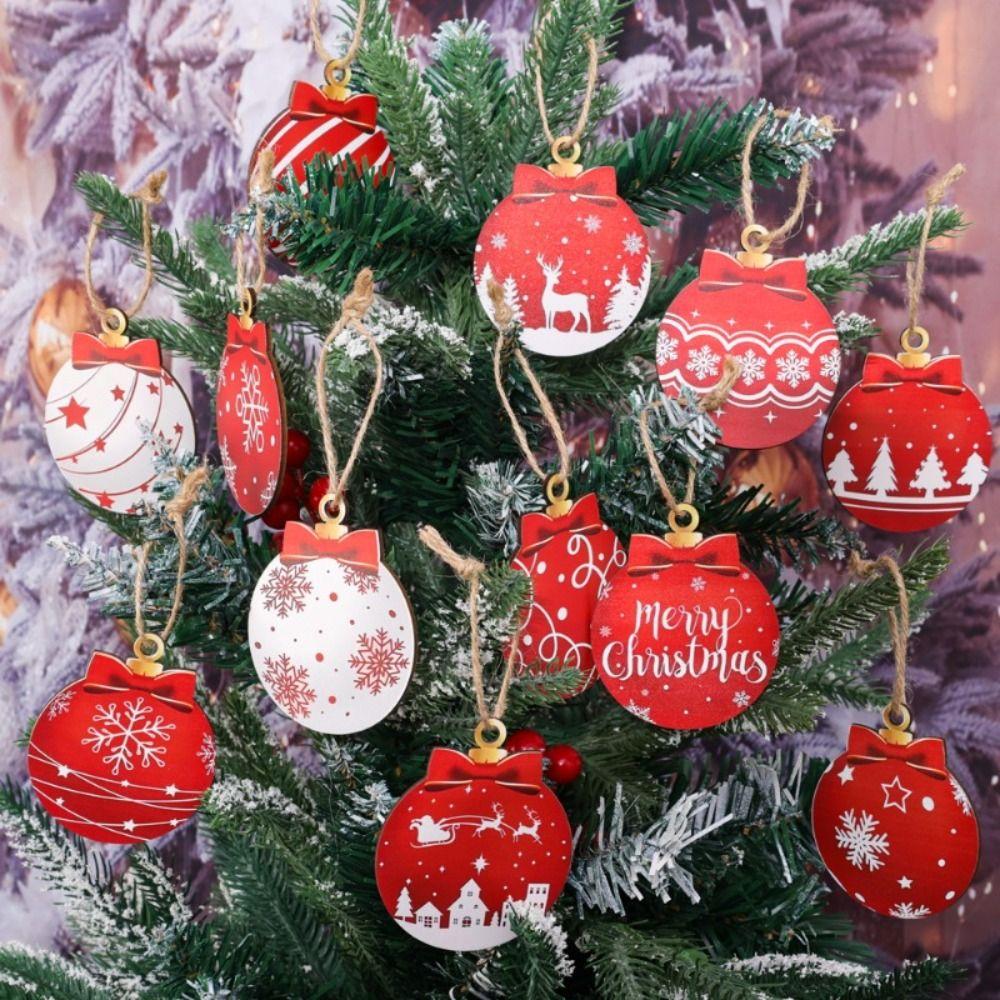 Room Windows Christmas Tree Hanging Round Shape Hanging Ball Christmas  Family Friends