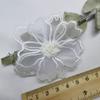 10 Stück 6,5 cm breite Blumen-Spitzen-Stickerei-Aufnäher Stickerei-Detail Doppellagige Stickerei Spitze Blumen Kleid Dekoration