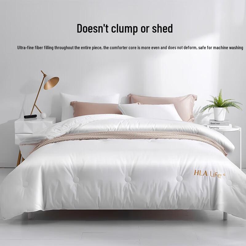 HLA Home Pure Cotton 20% Soybean Fiber Blend Winter Quilt
