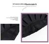 2025 High Waist Black Pleated Midi Skirt for Women - A-Line, College Style, Anti-Exposure, Slimming Fit